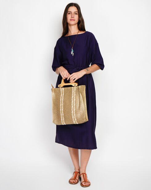 Robe en Lin mélangé Julie marine