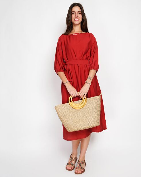 Robe en Lin mélangé Julie rouge