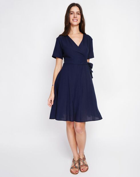 Robe en Lin mélangé Sofia marine