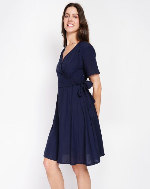 Robe en Lin mélangé Sofia marine