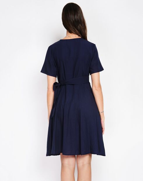 Robe en Lin mélangé Sofia marine