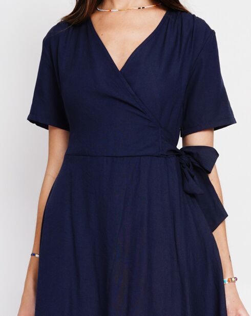 Robe en Lin mélangé Sofia marine