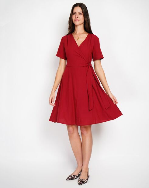 Robe en Lin mélangé Sofia rooibos