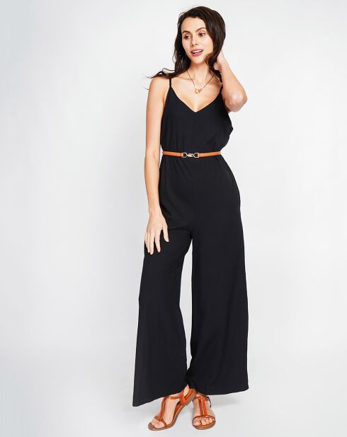 Combinaison en Lin mélangé Marine noire