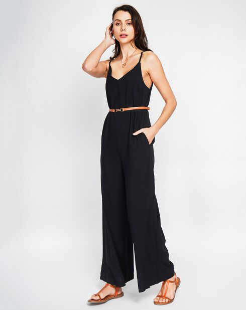 Combinaison en Lin mélangé Marine noire