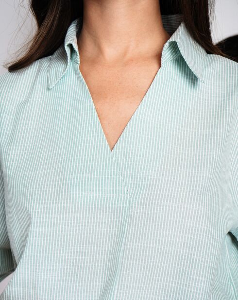 Top en Lin mélangé Justine jade