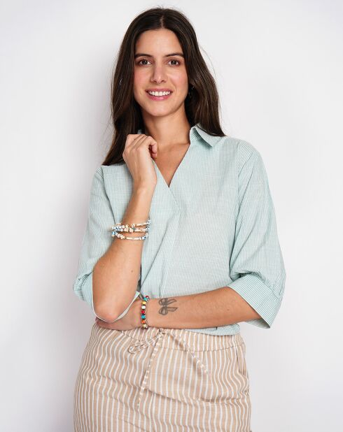 Top en Lin mélangé Justine jade