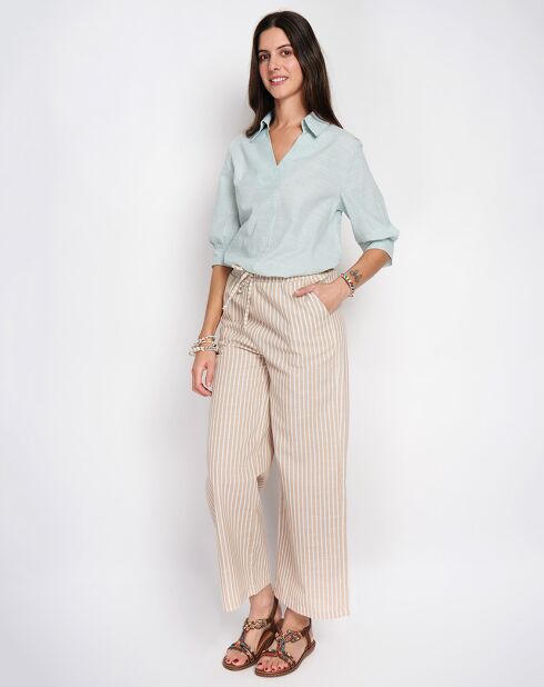 Top en Lin mélangé Justine jade