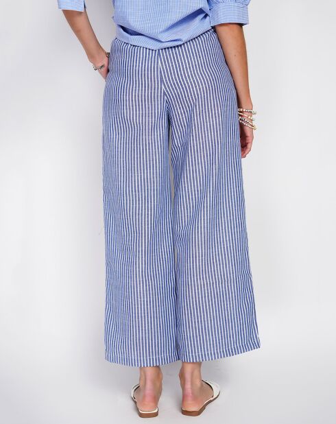 Pantalon en Lin mélangé Sacha bleu jeans