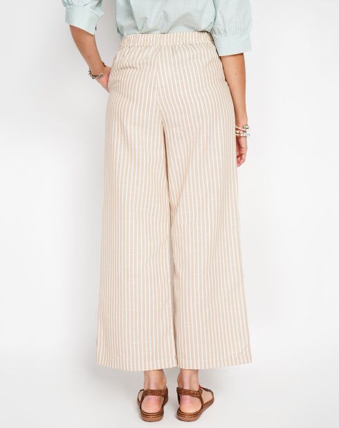 Pantalon en Lin mélangé Sacha desert