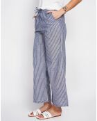 Pantalon en Lin mélangé Sacha marine