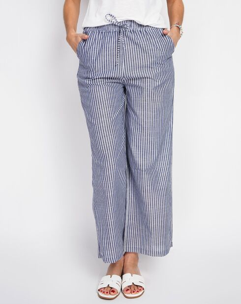 Pantalon en Lin mélangé Sacha marine