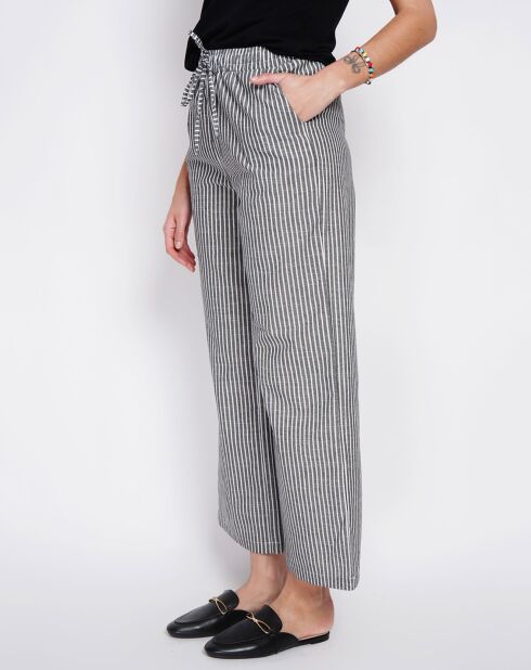 Pantalon en Lin mélangé Sacha noir