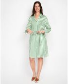 Robe en Lin & Soie Inès émeraude