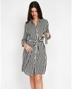 Robe en Lin & Soie Inès noire
