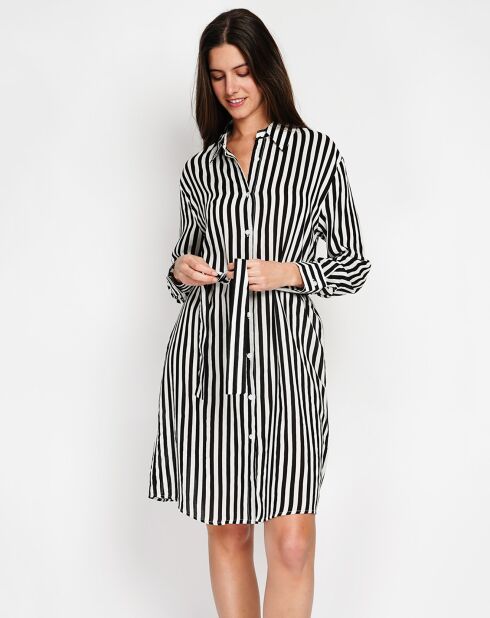 Robe en Lin & Soie Inès noire