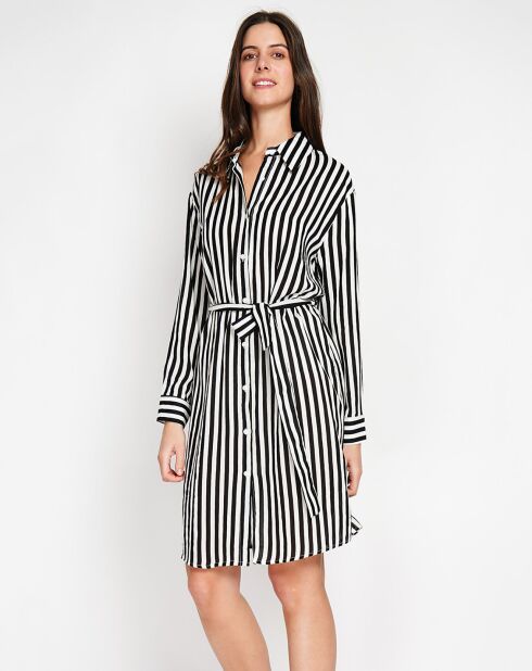 Robe en Lin & Soie Inès noire