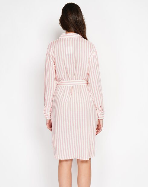 Robe en Lin & Soie Inès rose poudre