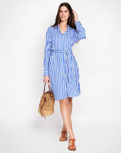 Robe en Lin & Soie Inès royal