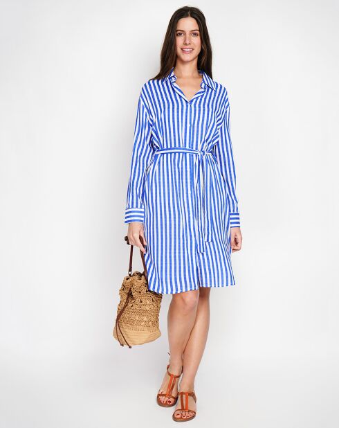 Robe en Lin & Soie Inès royal