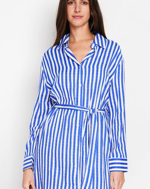 Robe en Lin & Soie Inès royal