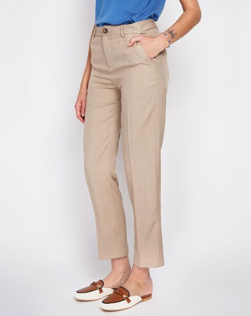 Pantalon en Lin mélangé Romane desert