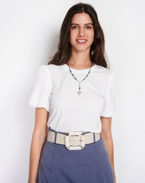 T-Shirt en Lin mélangé Océane blanc