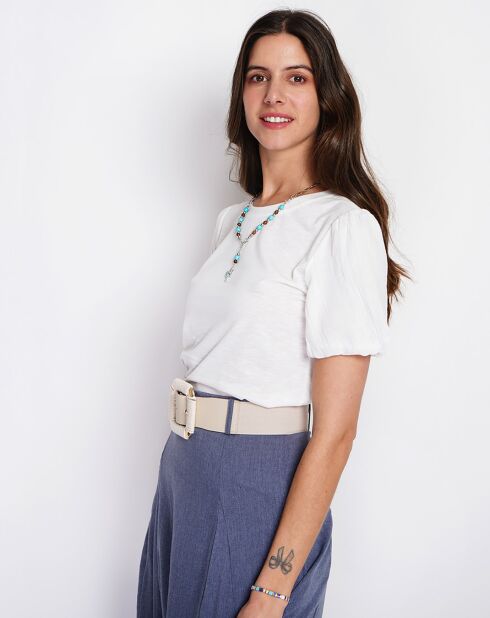 T-Shirt en Lin mélangé Océane blanc