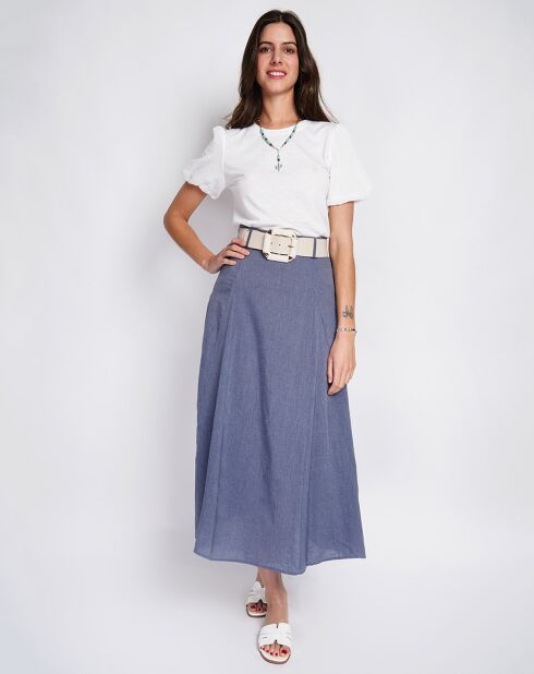 T-Shirt en Lin mélangé Océane blanc