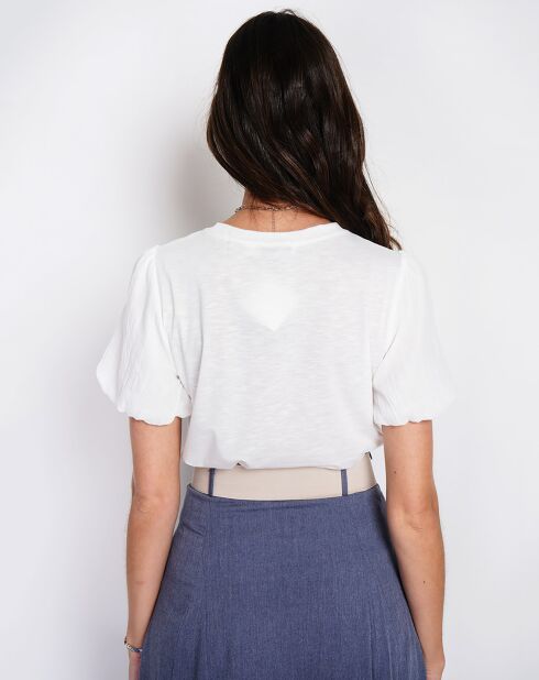 T-Shirt en Lin mélangé Océane blanc