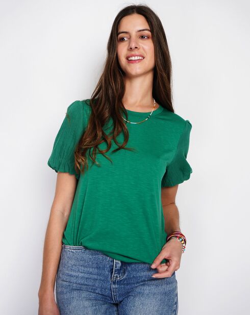 T-Shirt en Lin mélangé Océane emeraude