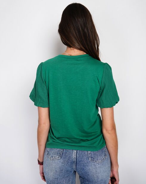 T-Shirt en Lin mélangé Océane emeraude