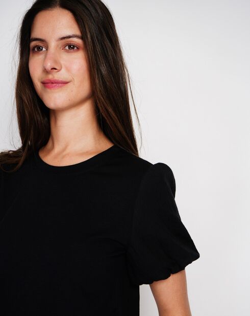 T-Shirt en Lin mélangé Océane noir