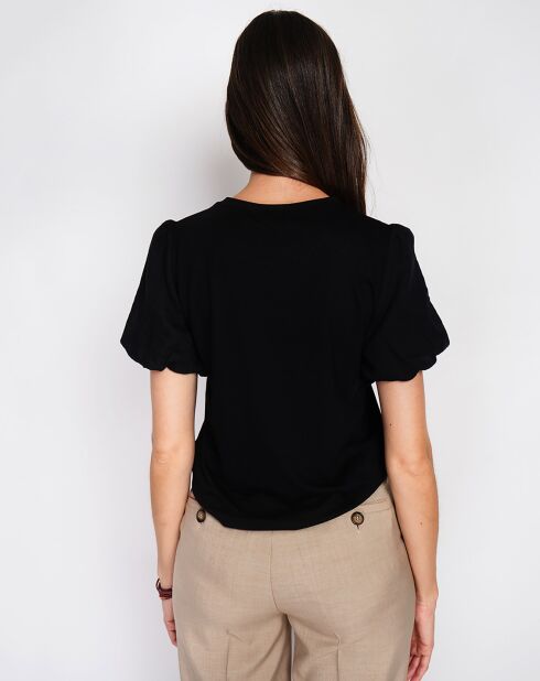 T-Shirt en Lin mélangé Océane noir