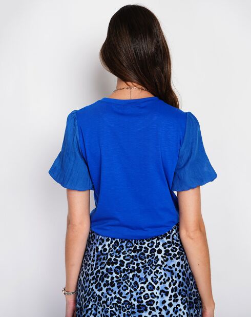 T-Shirt en Lin mélangé Océane royal