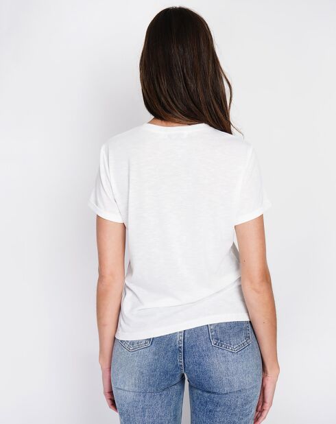 T-Shirt en Lin mélangé Anouk blanc