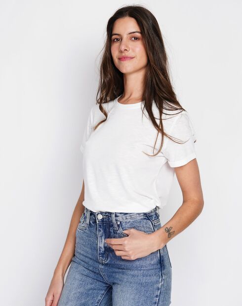 T-Shirt en Lin mélangé Anouk blanc