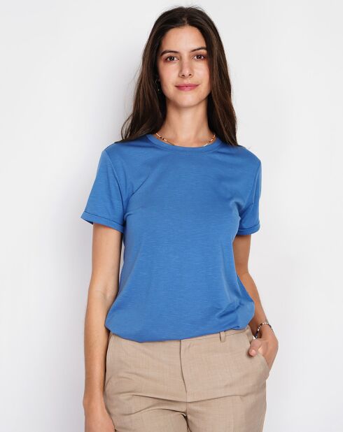 T-Shirt en Lin mélangé Anouk marine