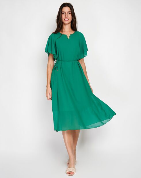 Robe Capucine émeraude