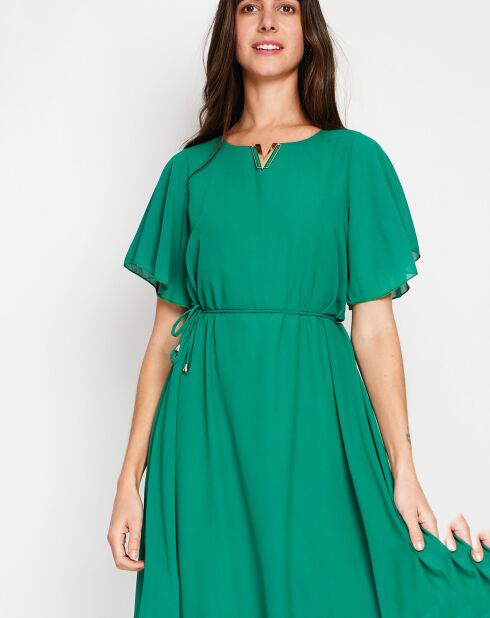 Robe Capucine émeraude