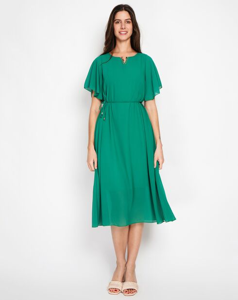 Robe Capucine émeraude