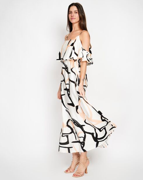 Robe en Lin mélangé Coralie blanche