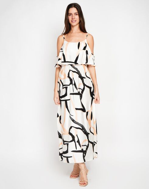 Robe en Lin mélangé Coralie blanche