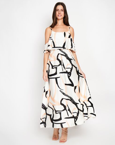 Robe en Lin mélangé Coralie blanche