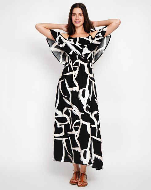 Robe en Lin mélangé Coralie noire