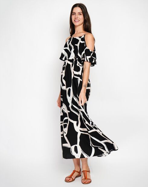 Robe en Lin mélangé Coralie noire