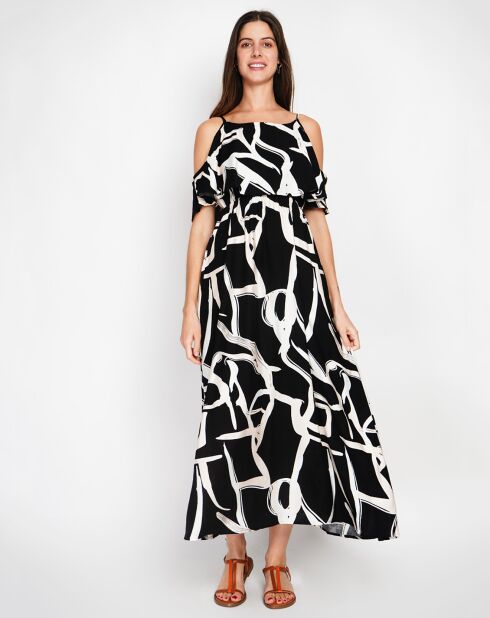 Robe en Lin mélangé Coralie noire