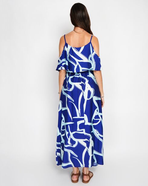 Robe en Lin mélangé Coralie royal