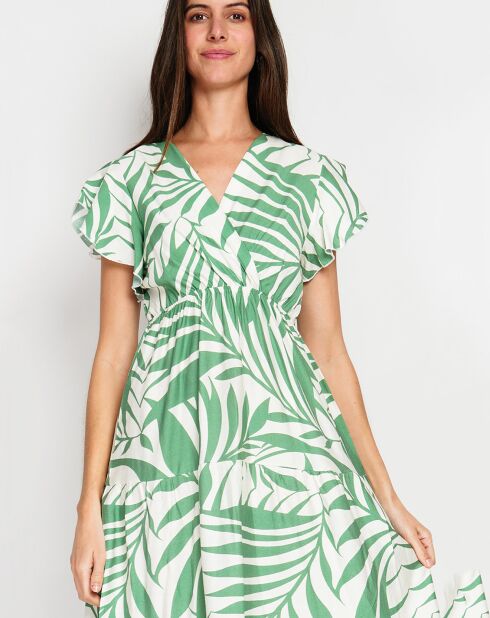 Robe en Lin mélangé Charlie menthe