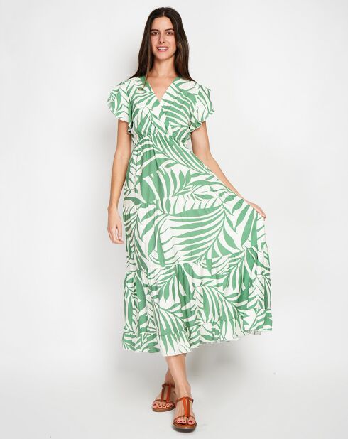 Robe en Lin mélangé Charlie menthe